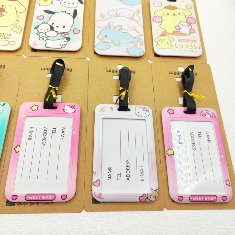 Hello Kitty Travel Luggage Tags Cute Suitcase ID Address Holder Baggage Boarding Tags Portable Label for Girls