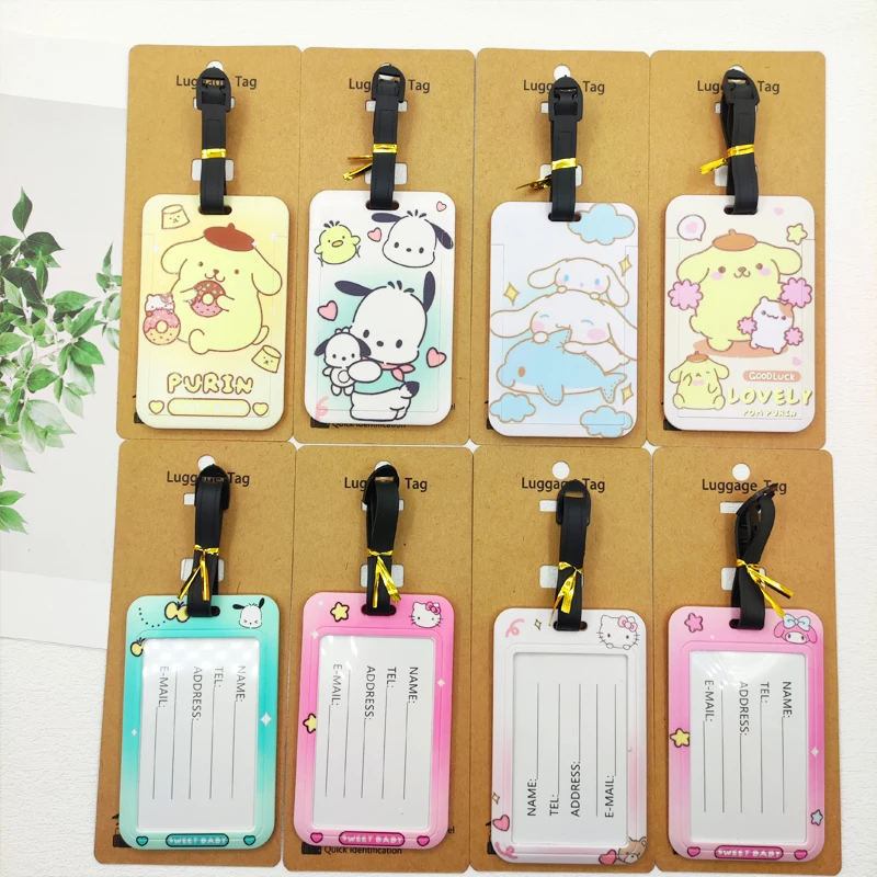 Hello Kitty Travel Luggage Tags Cute Suitcase ID Address Holder Baggage Boarding Tags Portable Label for Girls