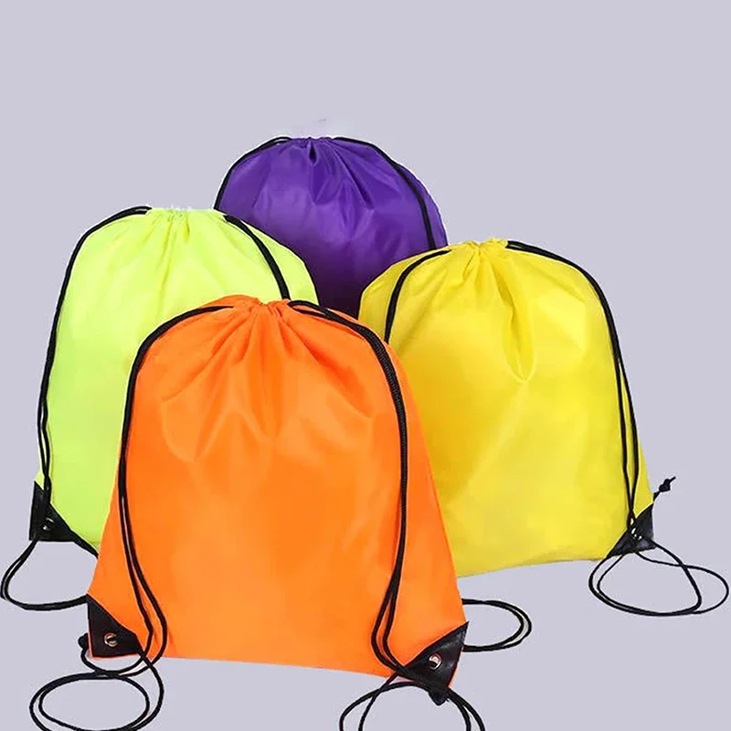 Waterproof Foldable Gym Bag Bundle Pocket Drawstring Fitness Backpack Shop Pocket Hiking Camping Swimming Men Women Sports Bags