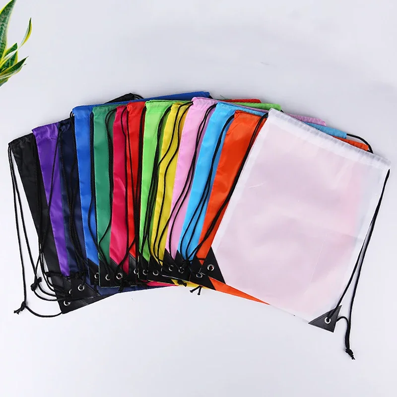 Waterproof Foldable Gym Bag Bundle Pocket Drawstring Fitness Backpack Shop Pocket Hiking Camping Swimming Men Women Sports Bags
