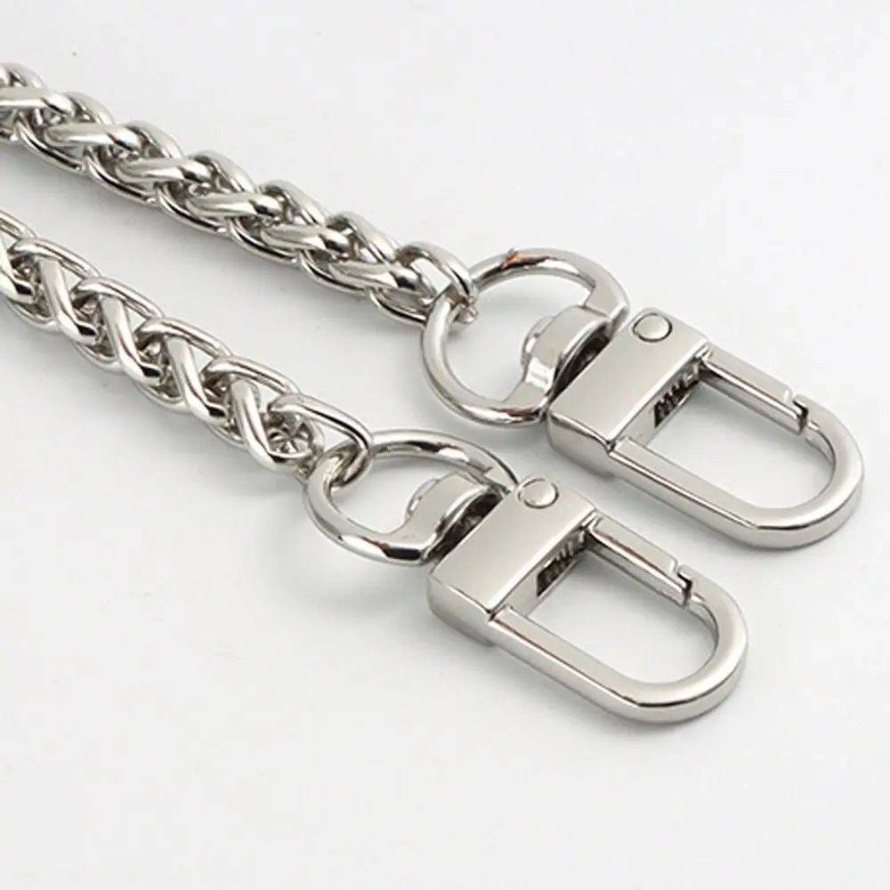 Replacement 120cm Metal Purse Chain Strap Handle for Handbag Shoulder Crossbody Bag Chain Strap with Length Adjustable Ball