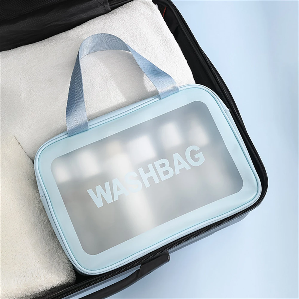 Two Layers Wet-Dry Separation Makeup Bag Portable Toiletry Bag Travel Large Capacity Storage Bag Fitness Swimming Essentials