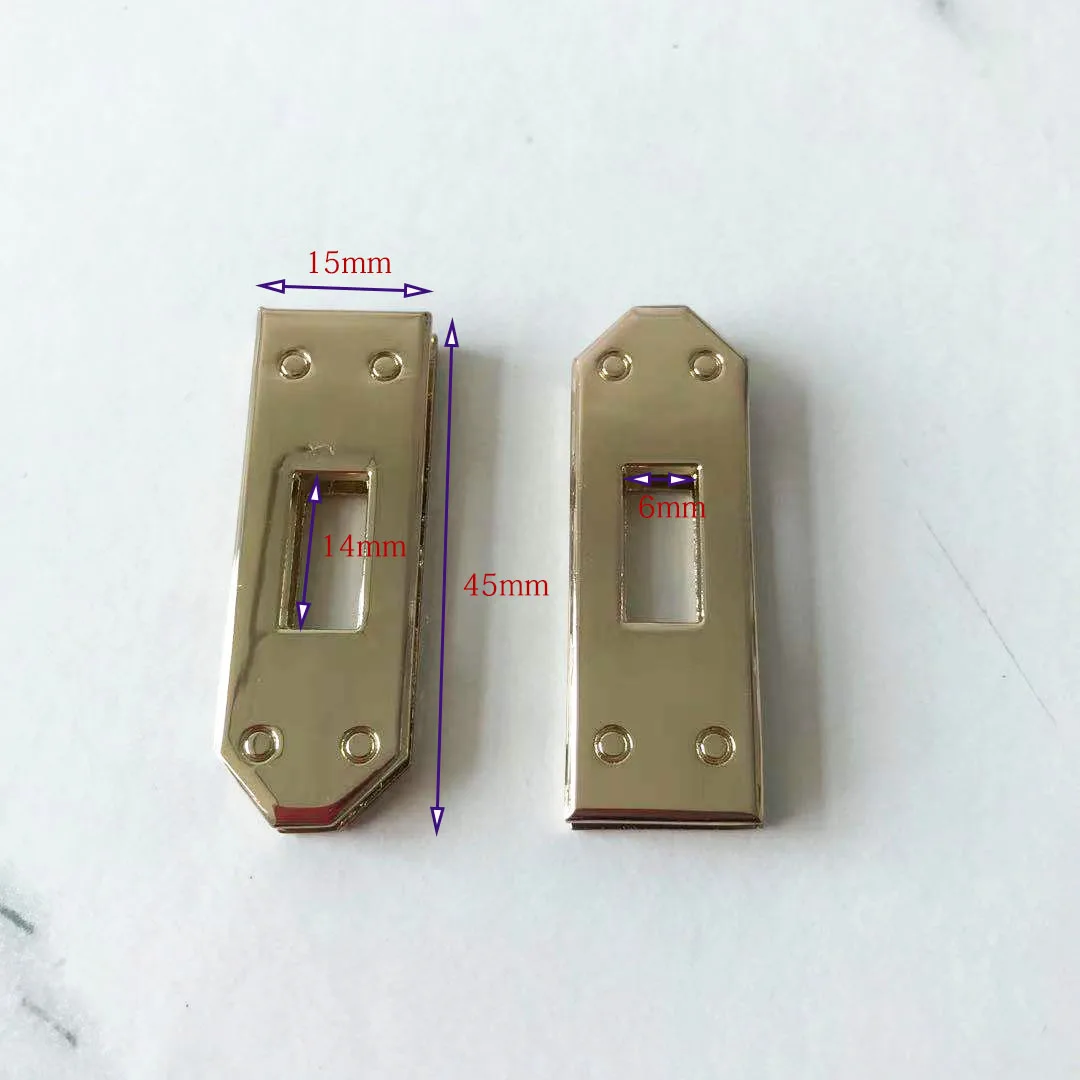 1 Set( 7 pcs) 45mm 4 Colors Metal Bag Lock Hardware Accessories Women's Handbag Swivel Clasp Lock Buckle DIY Part Leather Craft