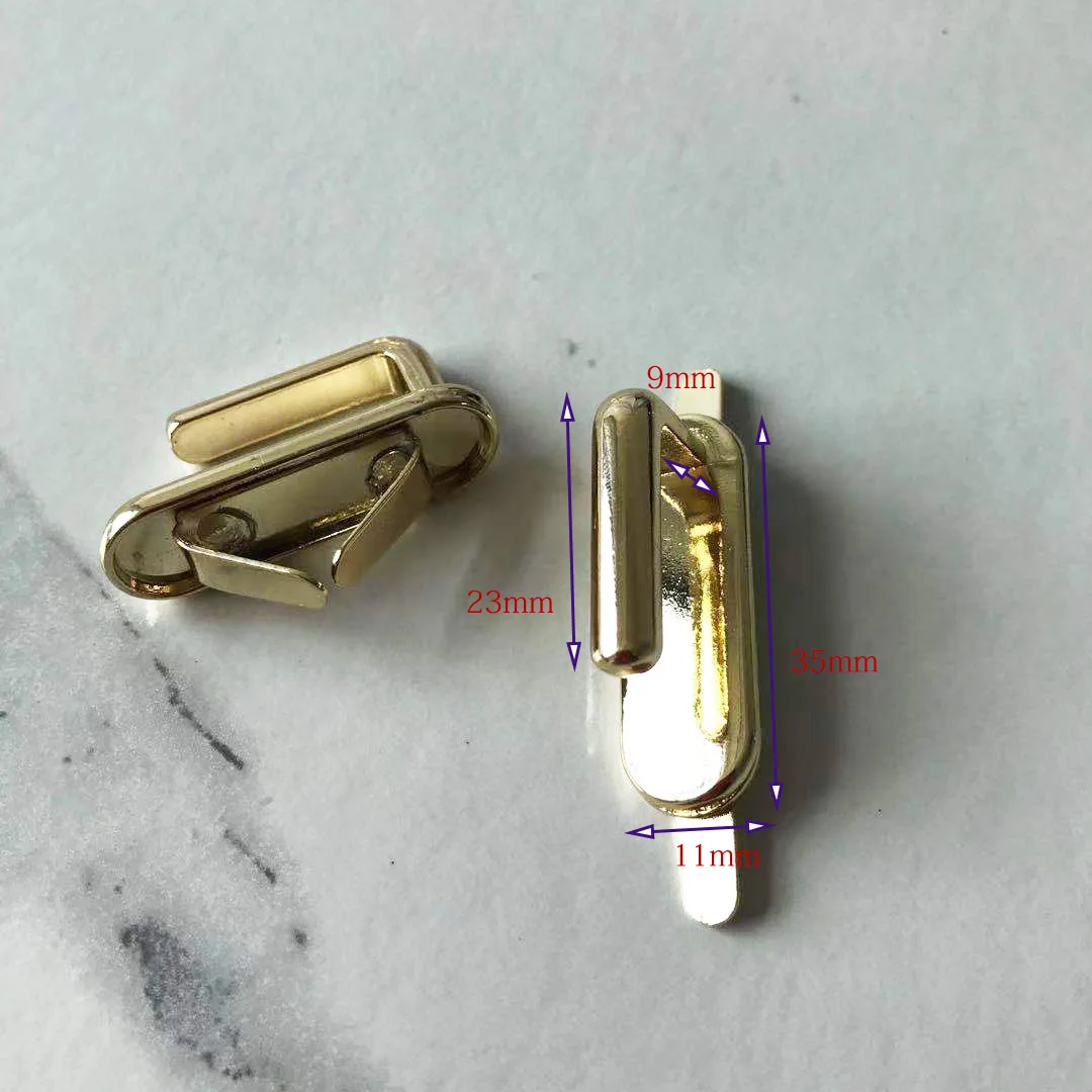 1 Set( 7 pcs) 45mm 4 Colors Metal Bag Lock Hardware Accessories Women's Handbag Swivel Clasp Lock Buckle DIY Part Leather Craft