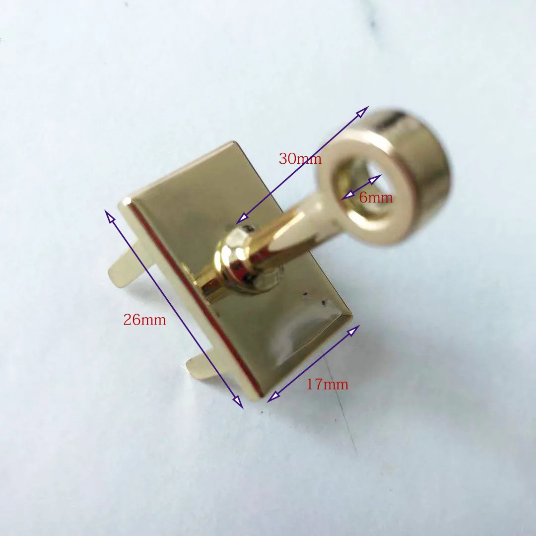 1 Set( 7 pcs) 45mm 4 Colors Metal Bag Lock Hardware Accessories Women's Handbag Swivel Clasp Lock Buckle DIY Part Leather Craft