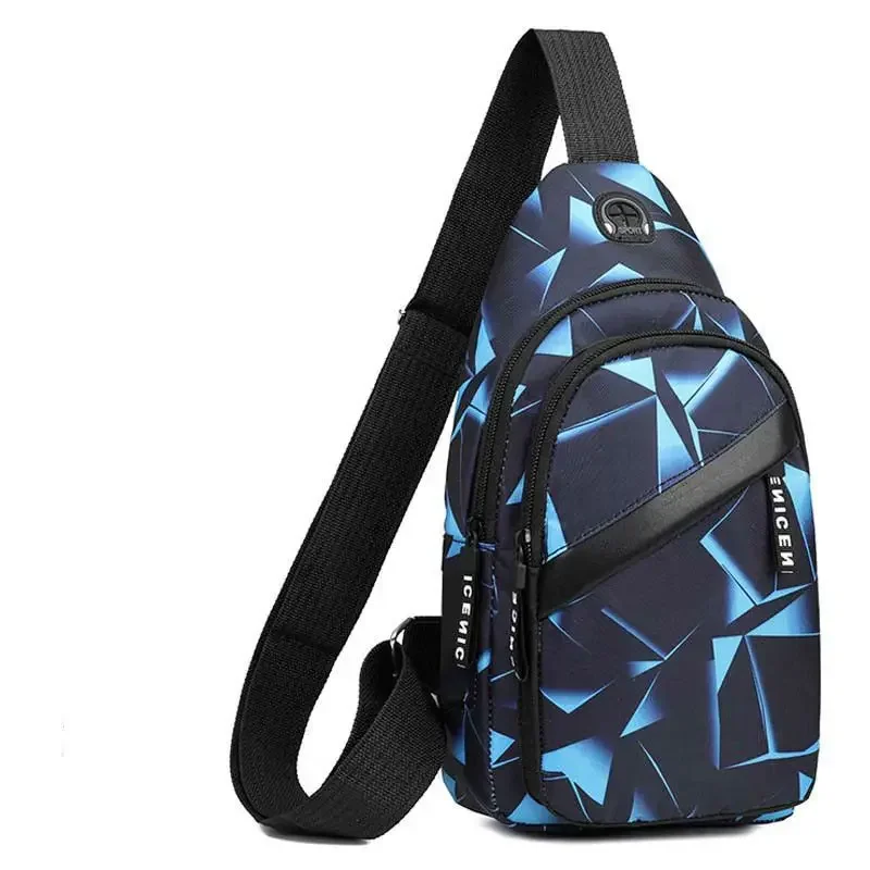 Chest Bag,Men's Casual Waterproof Crossbody Bag, Trendy Sports Bag, Multifunctional Small Bag, Shoulder Bag