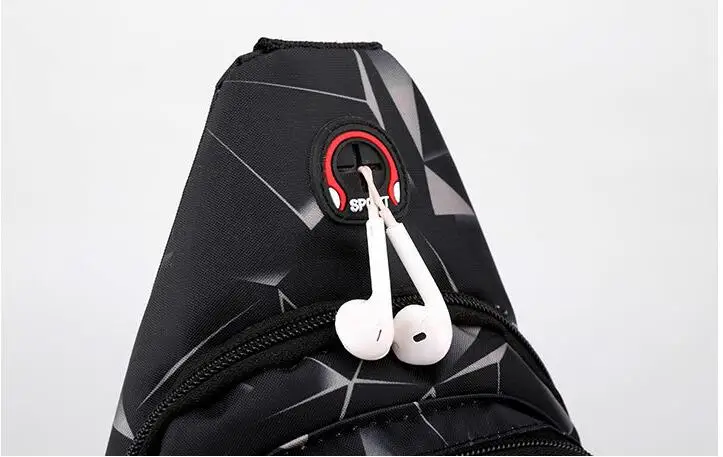 Chest Bag,Men's Casual Waterproof Crossbody Bag, Trendy Sports Bag, Multifunctional Small Bag, Shoulder Bag