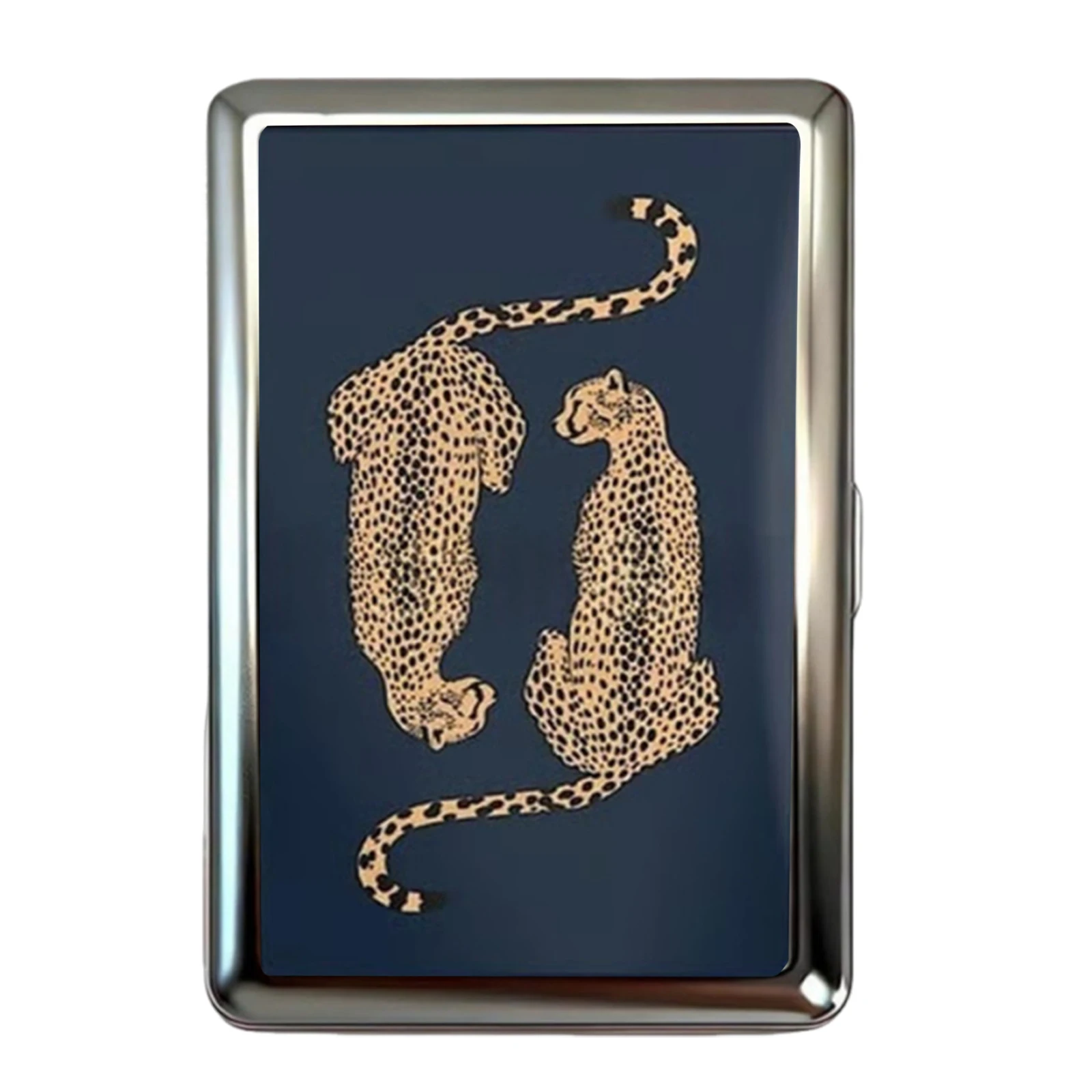 Vintage-Style Vintage Card Case Art Deco Design Metal Material Metal Case Easy Snap Multifunction Cash Case Business Card Holder