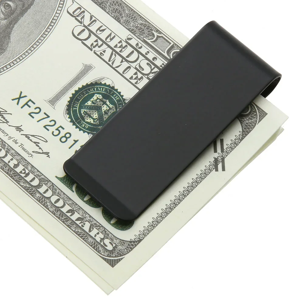1-4pcs Retro Money Clip Wallet Stainless Steel Metal Men Cash Bill Clamp Holder ID Credit Business Card Holder Women Mini Purse