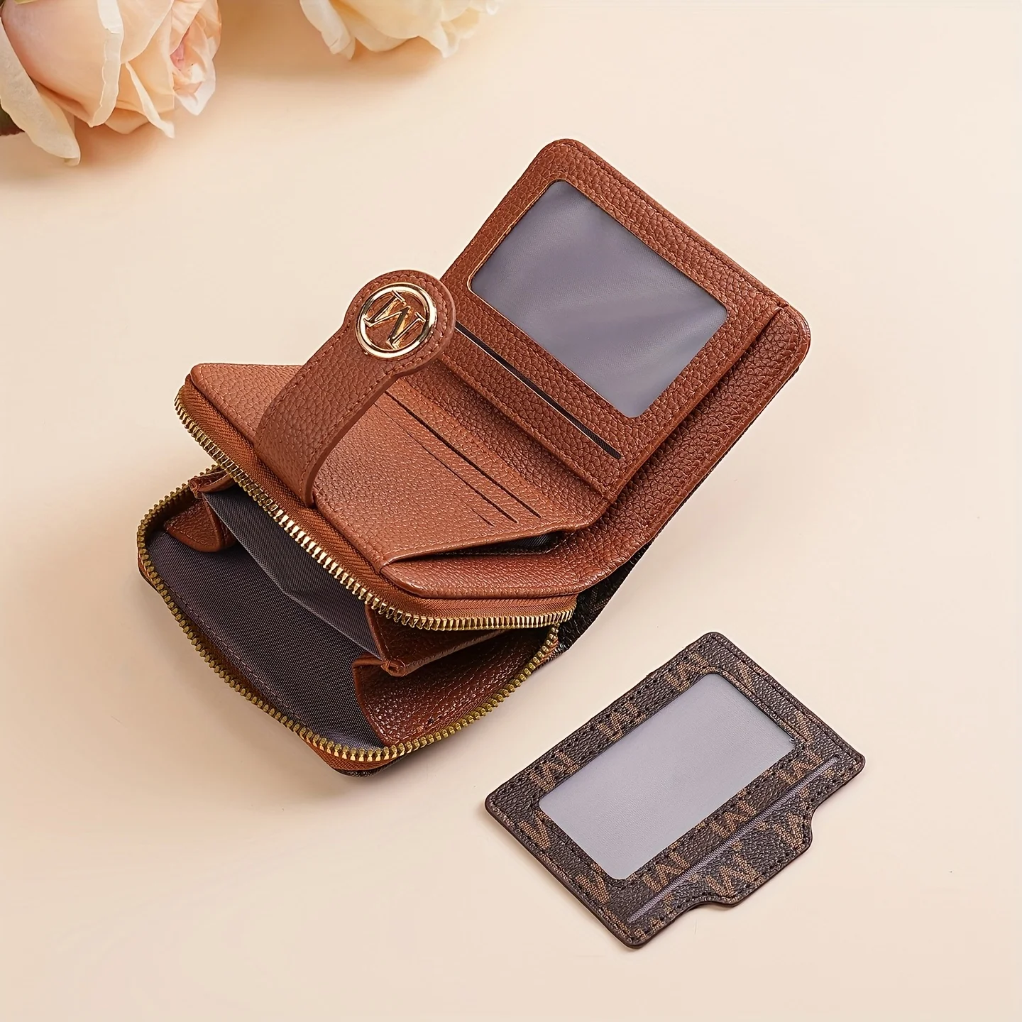 Women's Wallet Multiple Card Slots, Cash Pocket, Retro Style, Mini Purse, Minimalist Charm, Travel Accessory, Daily Essentials