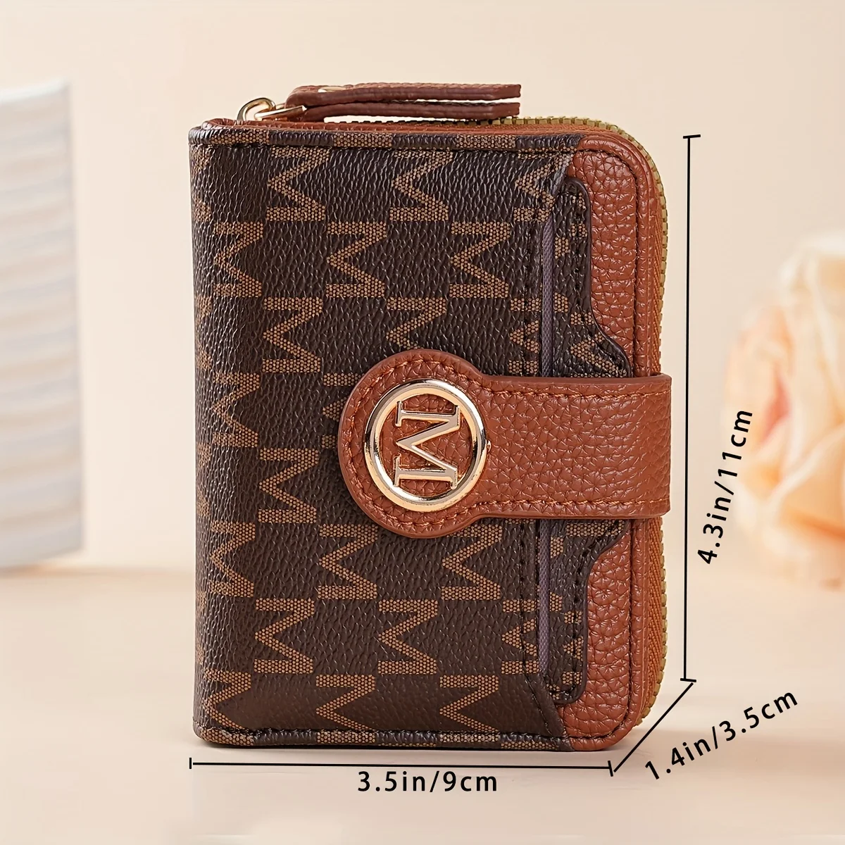 Women's Wallet Multiple Card Slots, Cash Pocket, Retro Style, Mini Purse, Minimalist Charm, Travel Accessory, Daily Essentials