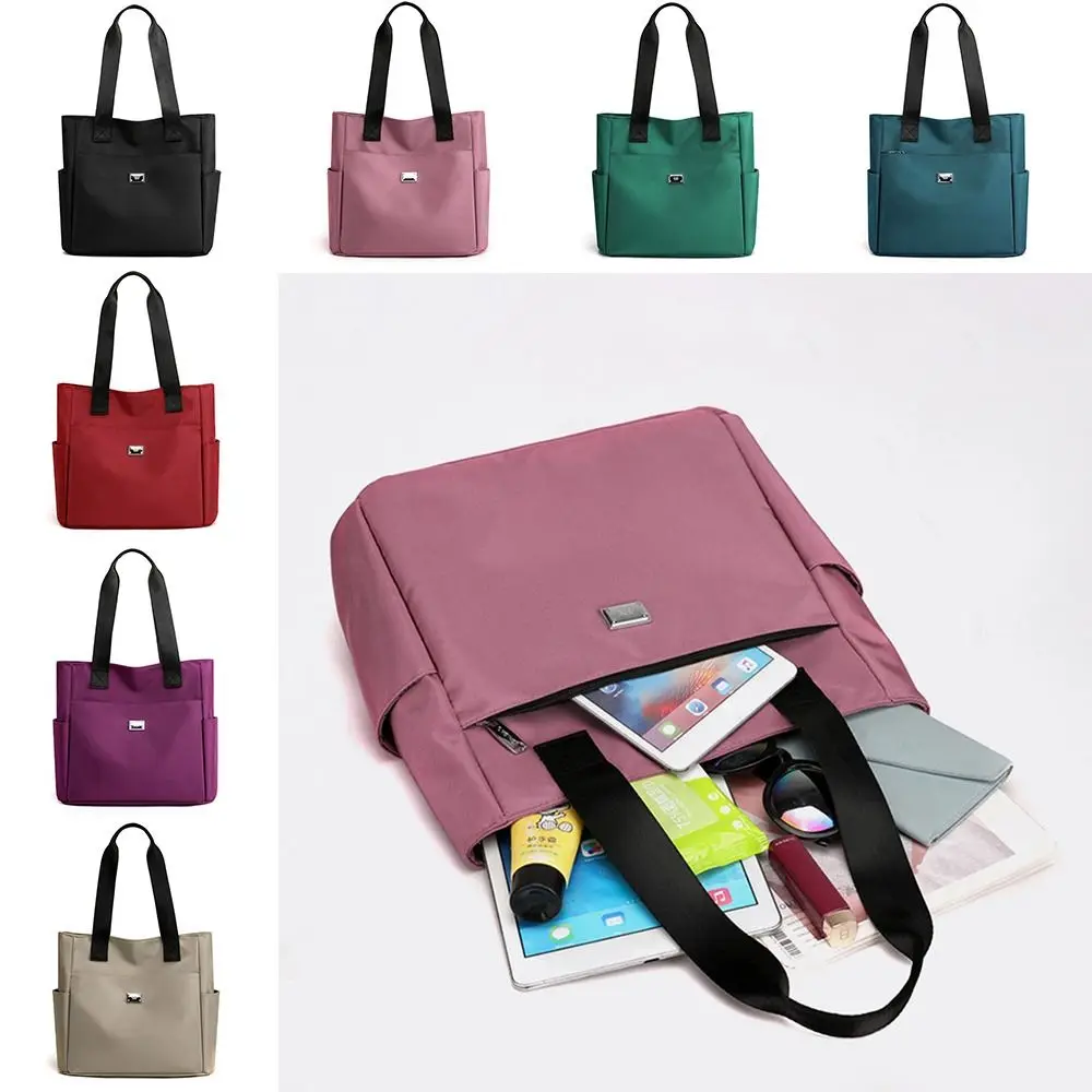 High Quality Large Capacity Handbag Tote Bags Lightweight Waterproof Nylon Shoulder Bag For Work School And Travel Shoulder Bags