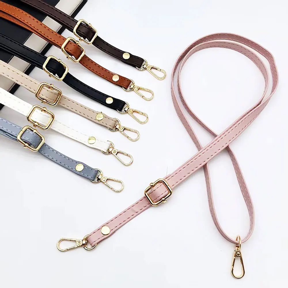 PU Leather Purse Handle Strap 51 Inch Adjustable Length Handbag Strap Replacement DIY Clutch Bag Handle Strap Repair Accessories