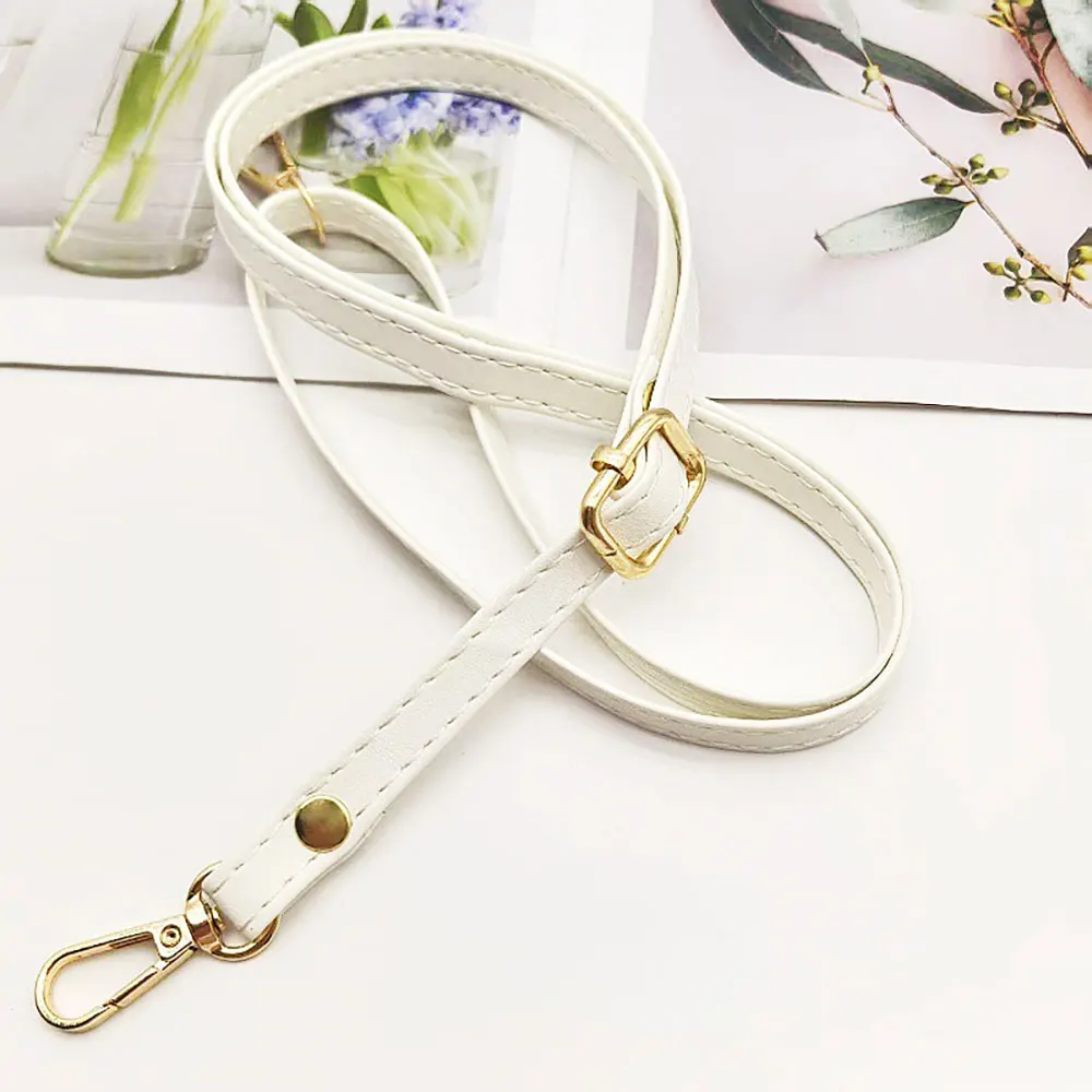 PU Leather Purse Handle Strap 51 Inch Adjustable Length Handbag Strap Replacement DIY Clutch Bag Handle Strap Repair Accessories