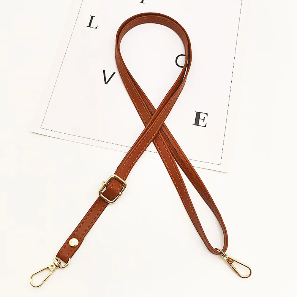 PU Leather Purse Handle Strap 51 Inch Adjustable Length Handbag Strap Replacement DIY Clutch Bag Handle Strap Repair Accessories