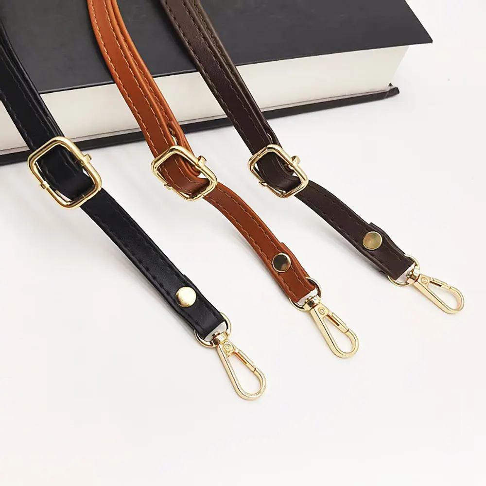 PU Leather Purse Handle Strap 51 Inch Adjustable Length Handbag Strap Replacement DIY Clutch Bag Handle Strap Repair Accessories