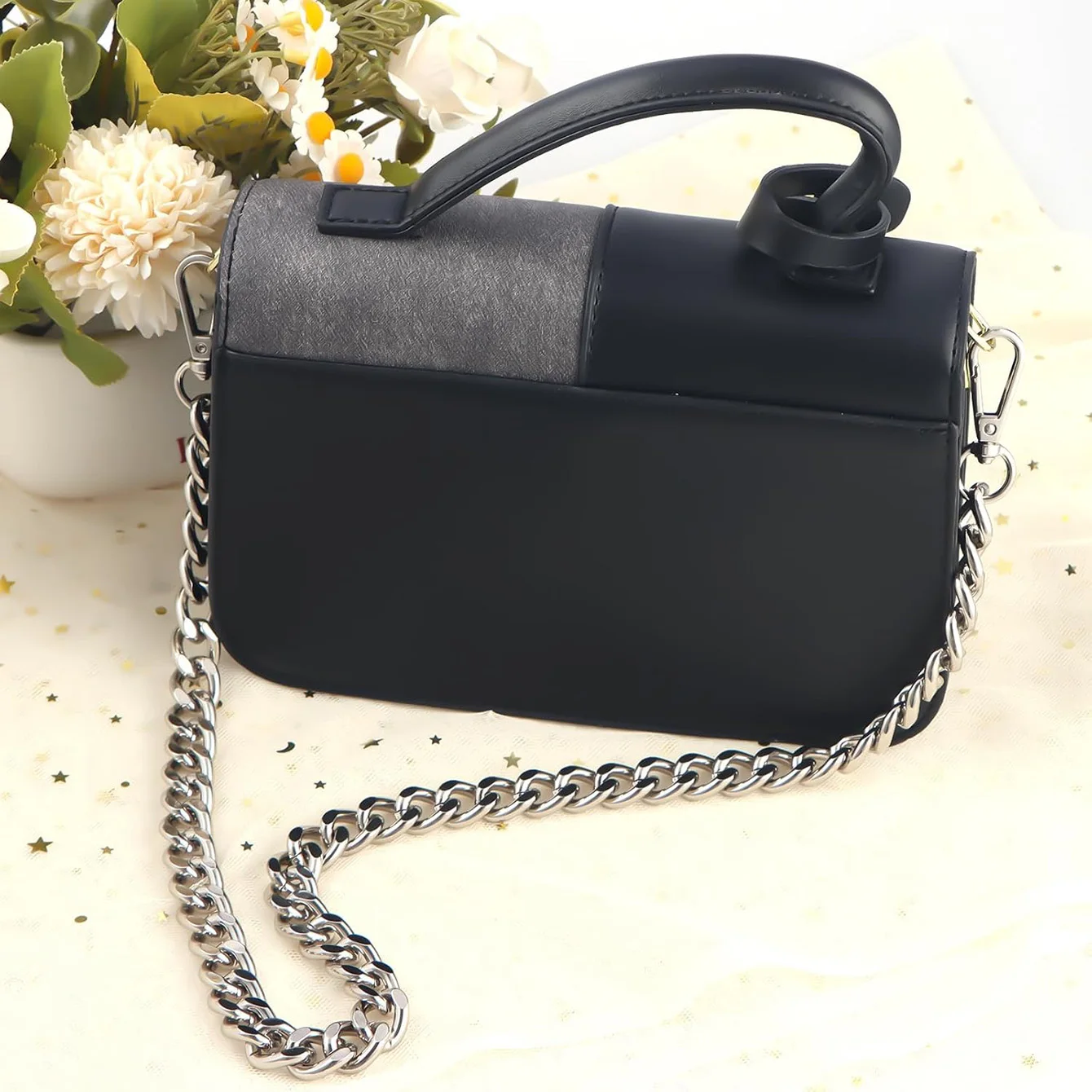 Metal Aluminum Bag Chain Replacement Parts Accessories for Hand-Woven Shoulder Handbag DIY Handmade Detachable Straps