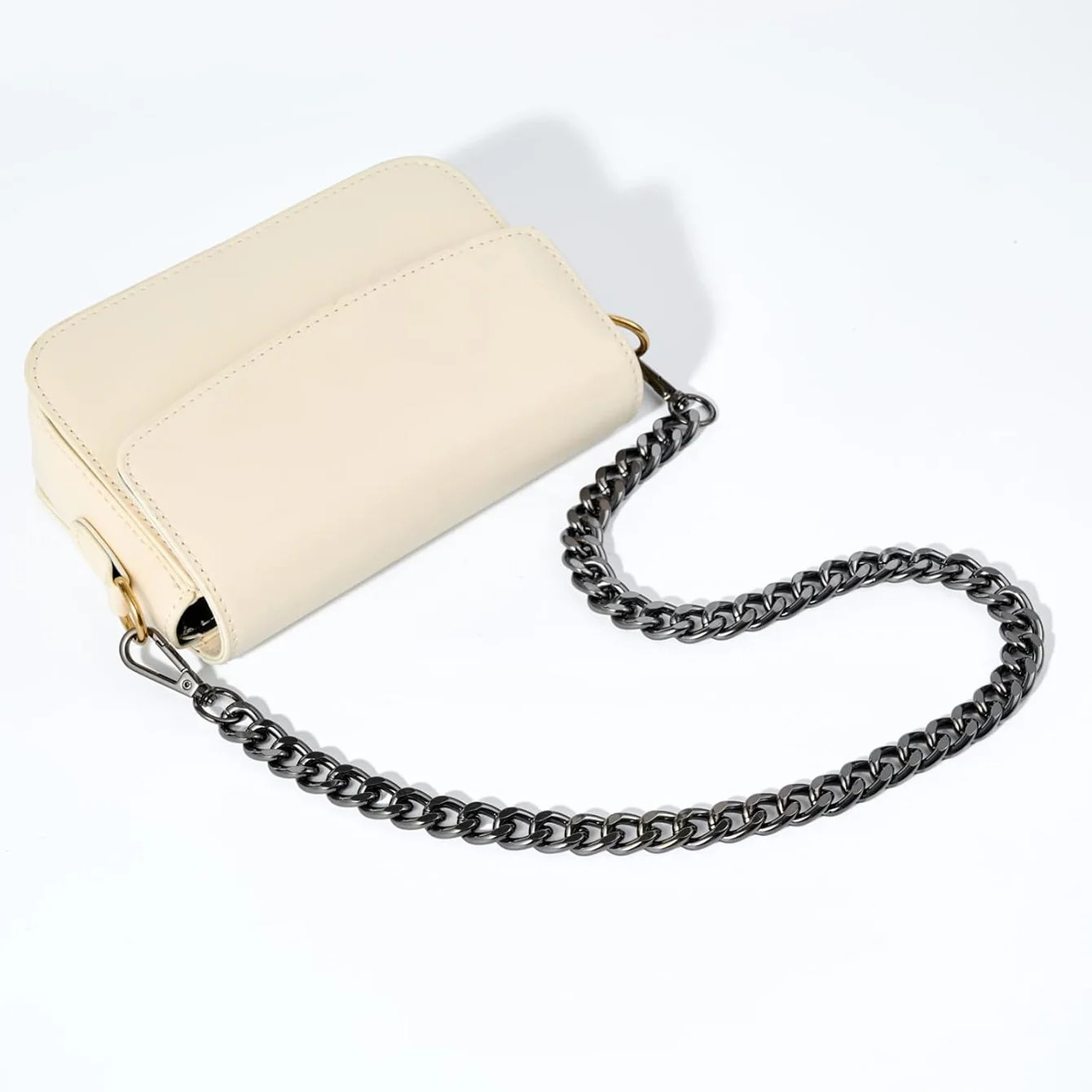 Metal Aluminum Bag Chain Replacement Parts Accessories for Hand-Woven Shoulder Handbag DIY Handmade Detachable Straps