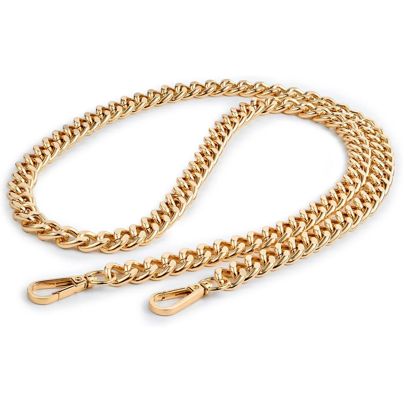 Metal Aluminum Bag Chain Replacement Parts Accessories for Hand-Woven Shoulder Handbag DIY Handmade Detachable Straps