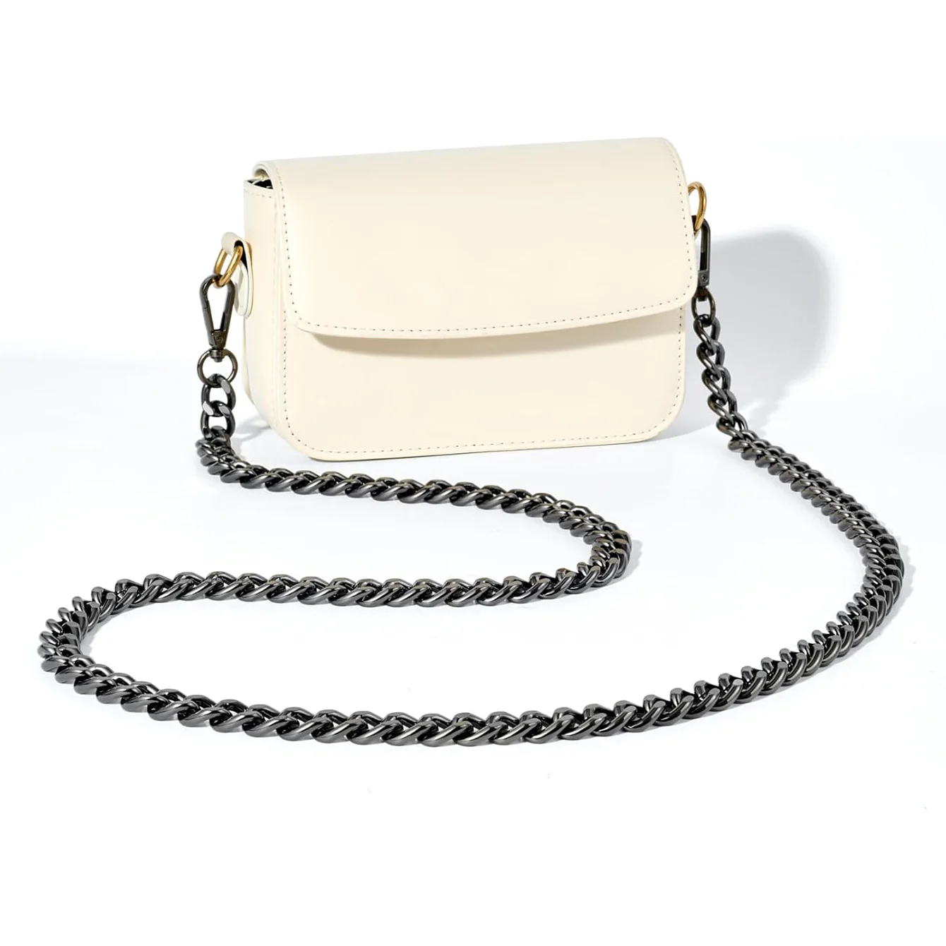 Metal Aluminum Bag Chain Replacement Parts Accessories for Hand-Woven Shoulder Handbag DIY Handmade Detachable Straps