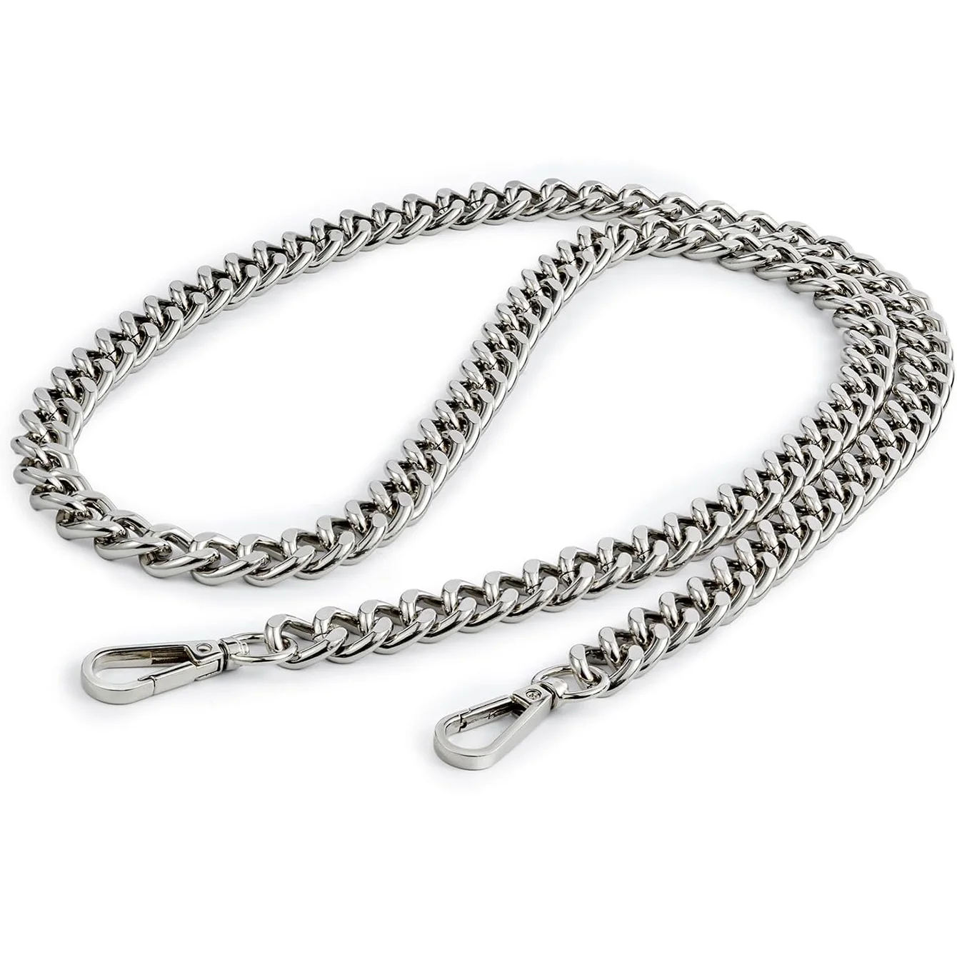 Metal Aluminum Bag Chain Replacement Parts Accessories for Hand-Woven Shoulder Handbag DIY Handmade Detachable Straps