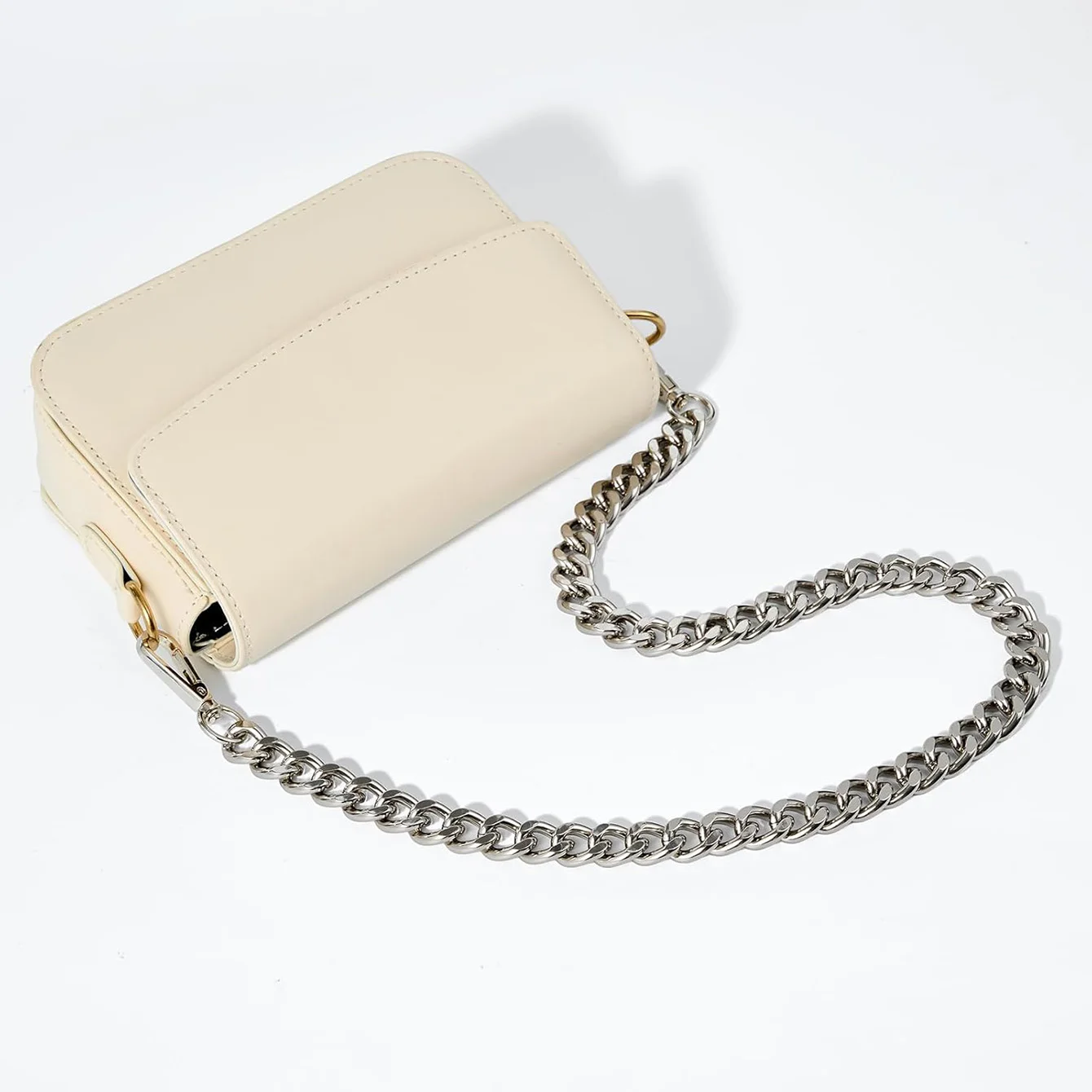 Metal Aluminum Bag Chain Replacement Parts Accessories for Hand-Woven Shoulder Handbag DIY Handmade Detachable Straps