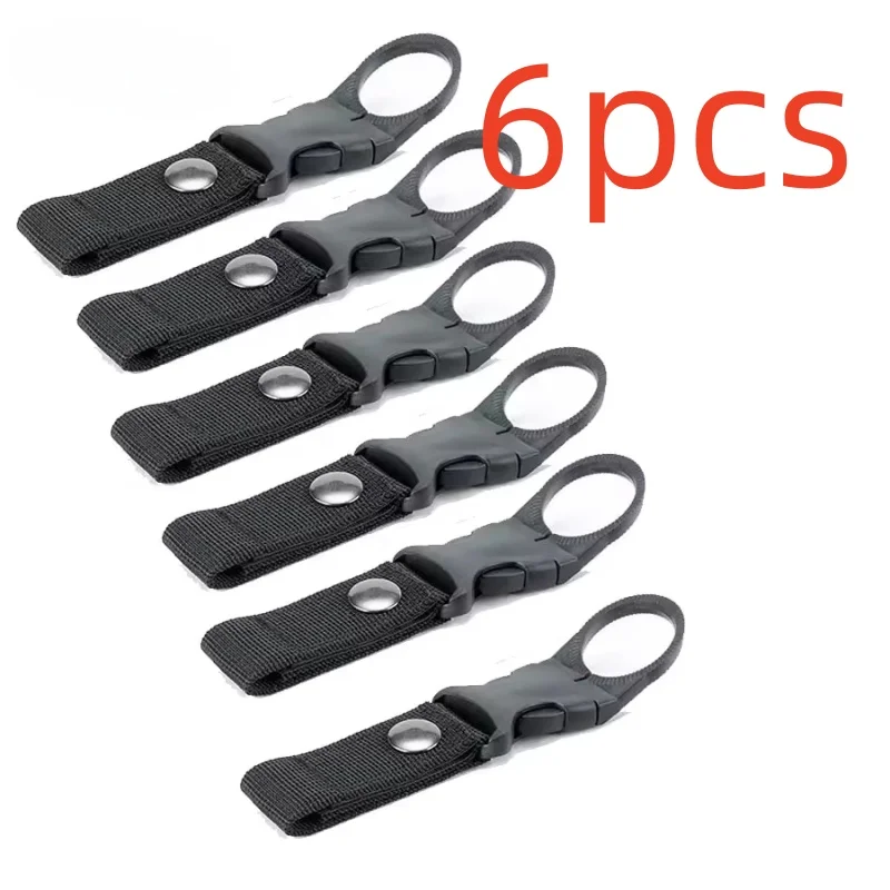 Buckle Hook Water Bottle Holder Clip Climbing Carabiner Belt Backpack Hanger Hooks Water Bottle Nylon Webbing Multifunction Wate