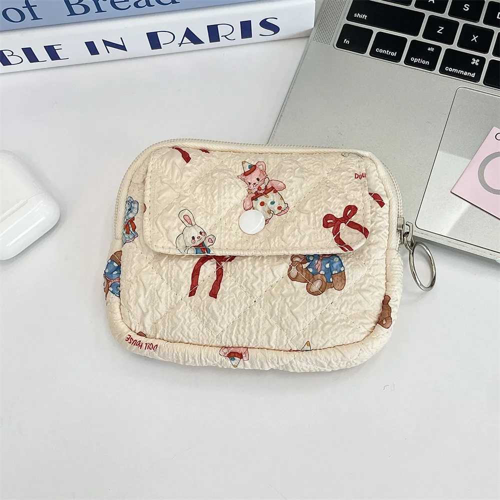 Cute Cartoon Small Travel Cosmetic Lipstick Earphone Card Portable Storage Bag Purse Women Gift Pouch In Make up Bags Organizer
