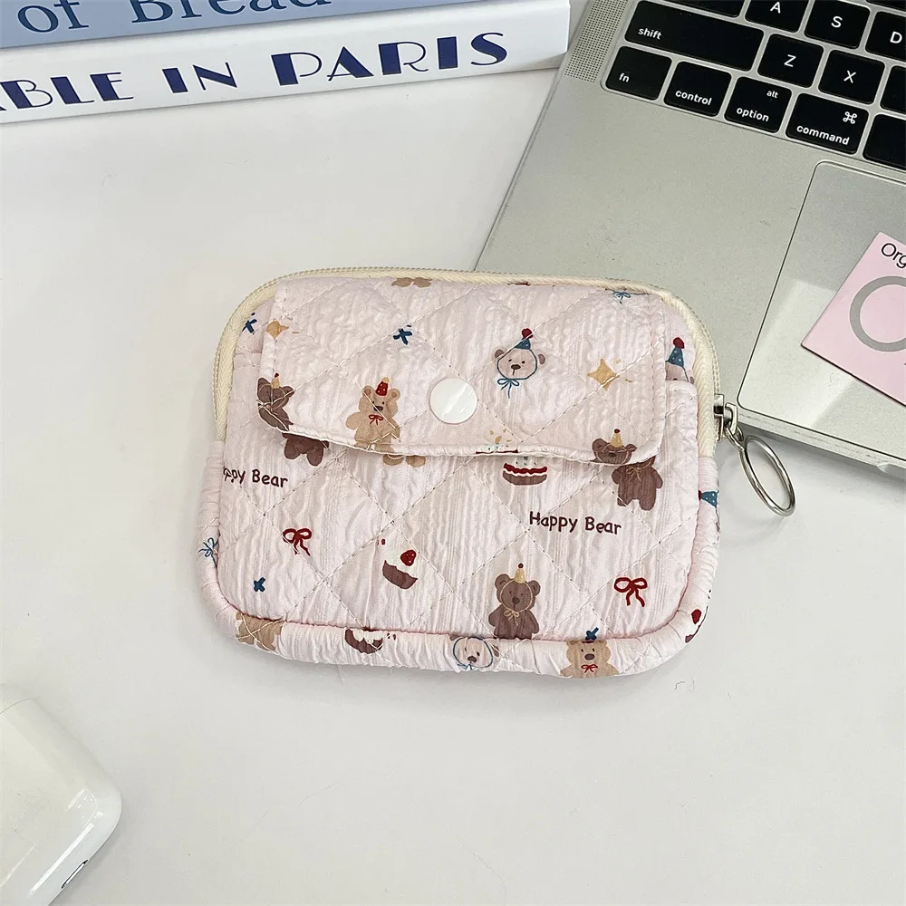 Cute Cartoon Small Travel Cosmetic Lipstick Earphone Card Portable Storage Bag Purse Women Gift Pouch In Make up Bags Organizer
