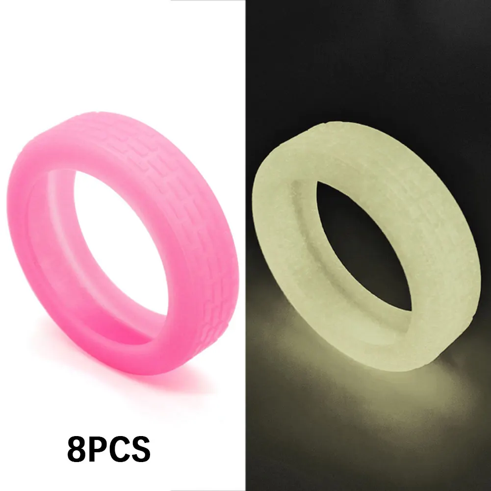 8pcs Travel Suitcases Wheel Covers Anti Slip Wear Resistant Silicone Silents Protection Cover For Carry On Luggage Caster Sleeve