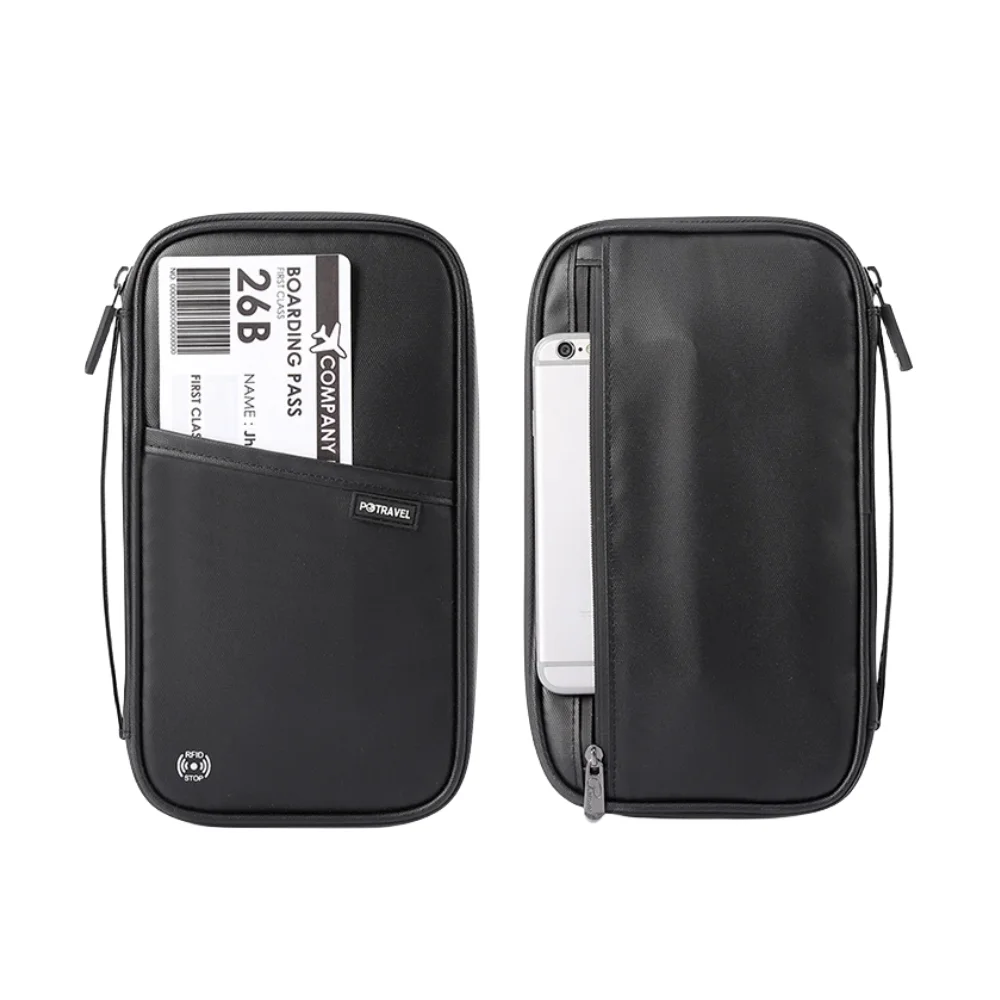 RFID Blocking Passport Wallet Family Passport Holder Multi Functional Document Case Organizer Travel Accessories Document Bag