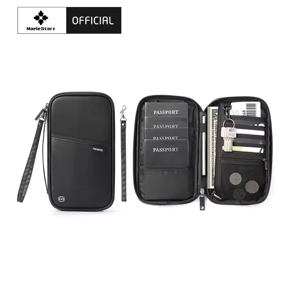 RFID Blocking Passport Wallet Family Passport Holder Multi Functional Document Case Organizer Travel Accessories Document Bag