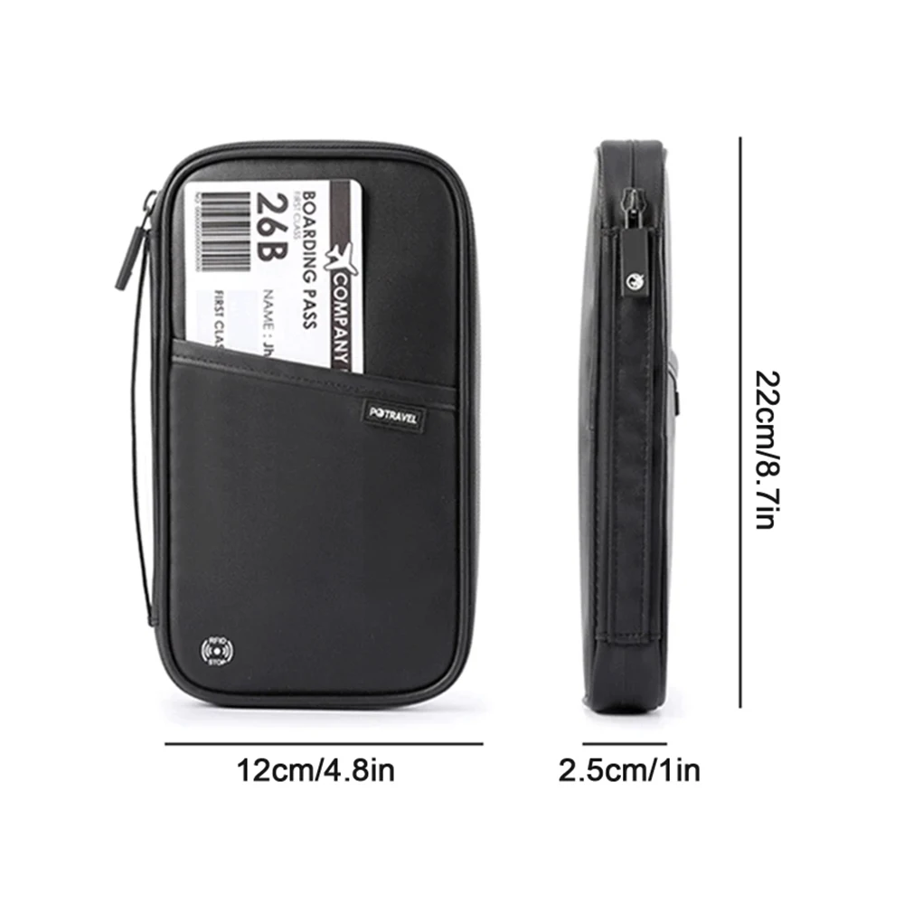 RFID Blocking Passport Wallet Family Passport Holder Multi Functional Document Case Organizer Travel Accessories Document Bag