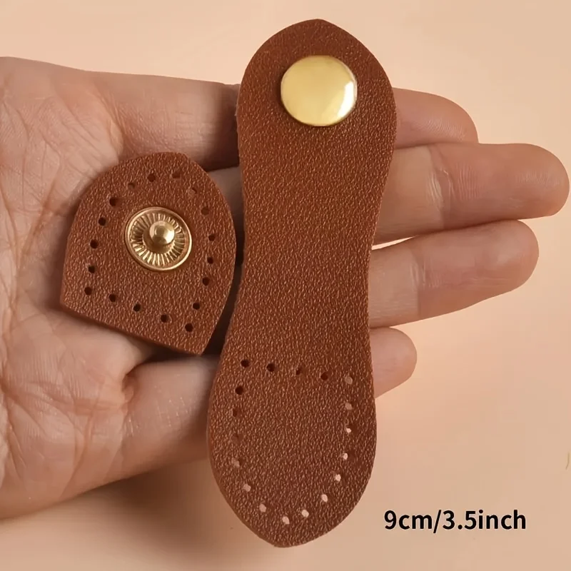 8Pcs 9cm Fashion Leather Bag Buckle Handmade Buttons Wallet Hasp Clasp Buckle Card Pack Buckle for DIY Handbag Accessories