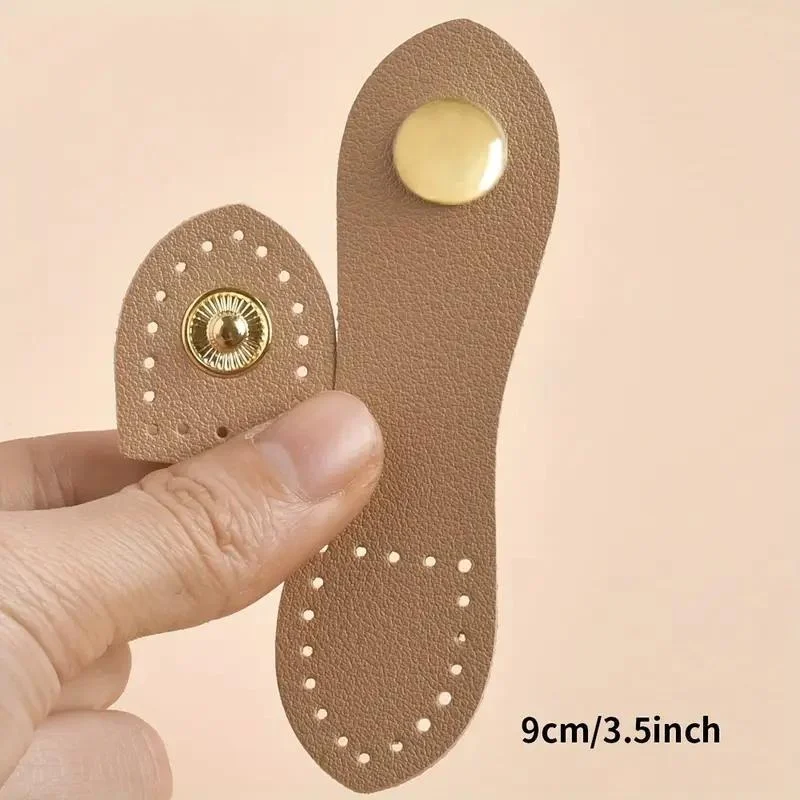 8Pcs 9cm Fashion Leather Bag Buckle Handmade Buttons Wallet Hasp Clasp Buckle Card Pack Buckle for DIY Handbag Accessories