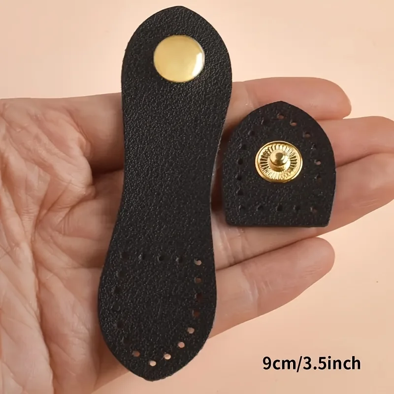 8Pcs 9cm Fashion Leather Bag Buckle Handmade Buttons Wallet Hasp Clasp Buckle Card Pack Buckle for DIY Handbag Accessories