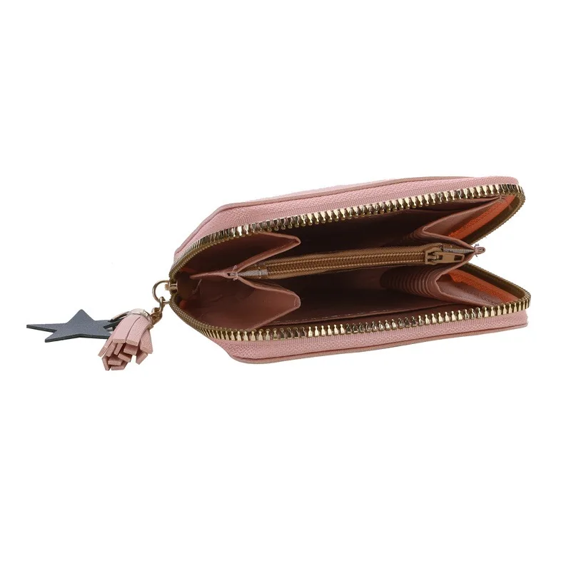 2026 NEW Spring Summer Wallet Women Ladies Mini Tassel Wallets Cute Short Zipper Lovely Pu Leather Coin Purse Female Hand Wallet