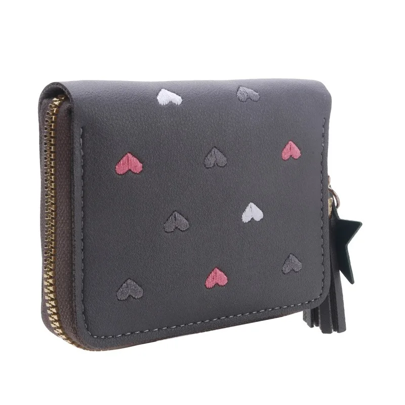 2026 NEW Spring Summer Wallet Women Ladies Mini Tassel Wallets Cute Short Zipper Lovely Pu Leather Coin Purse Female Hand Wallet