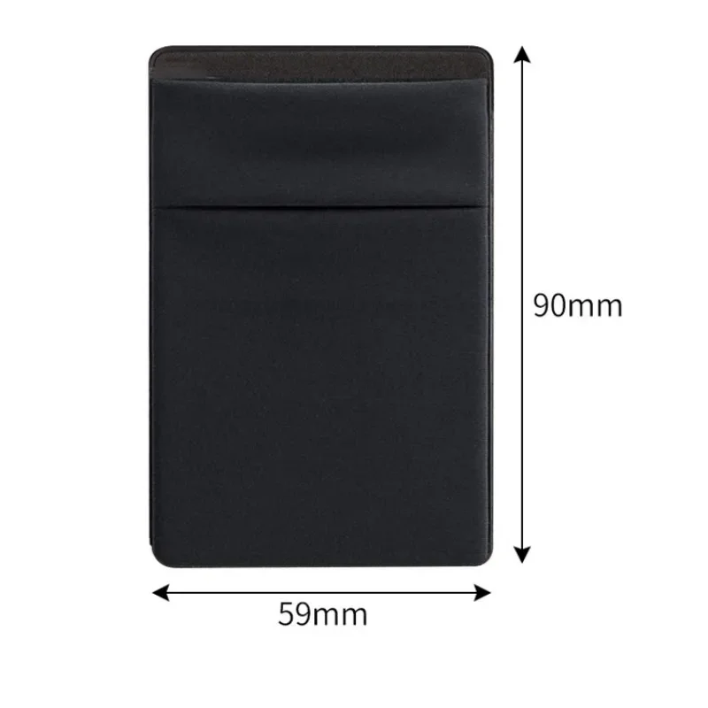 Fashion Elastic Cloth Phone Card Holder Adhesive Sticker Pocket Wallet Case for Mobile Credit ID Card and Money Bag Storage