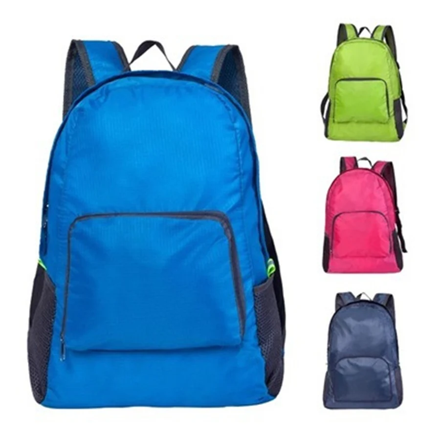 Unisex Foldable Backpack Travel Bag Lightweight Shoulder Backpacks Portable Outdoor Hiking Camping Sport Climbing Organizer Bags