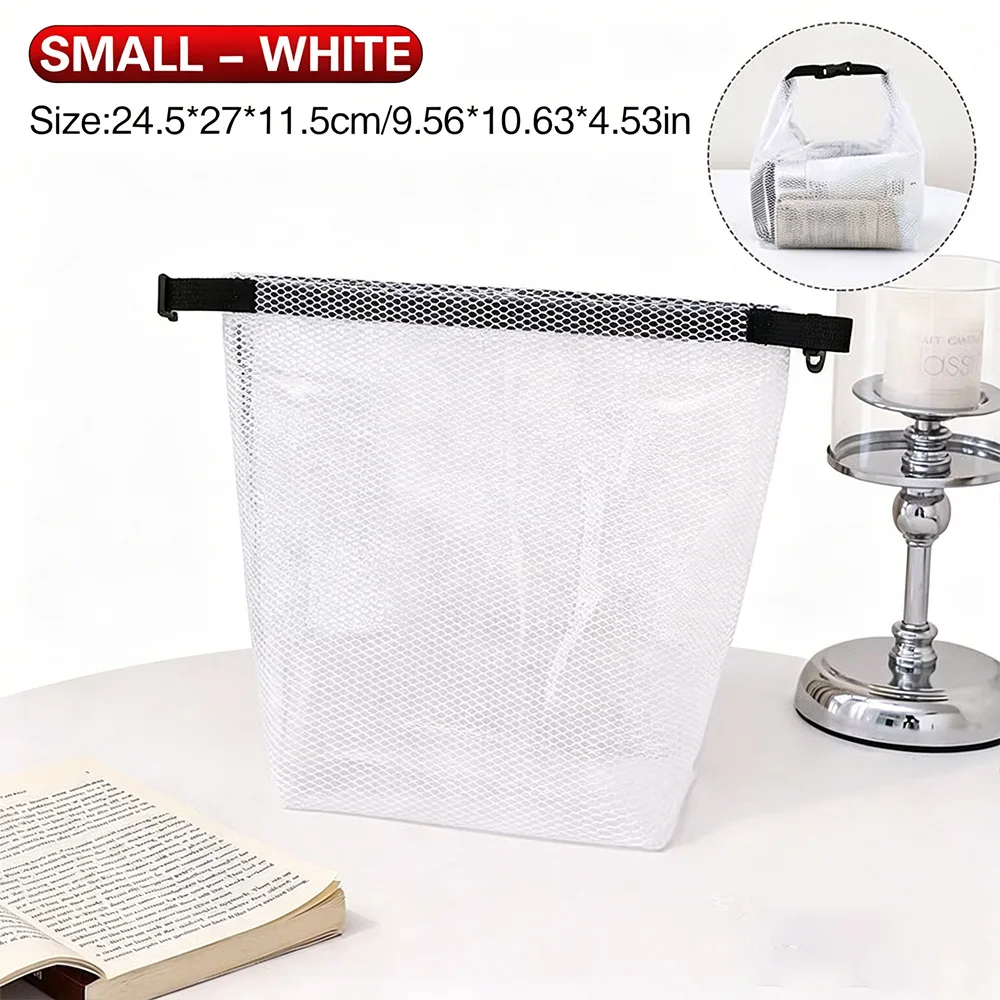 Foldable Waterproof Drawstring Storage Bag Large Capacity Sports Gym Swim Travel Toiletry Organizer Pouch