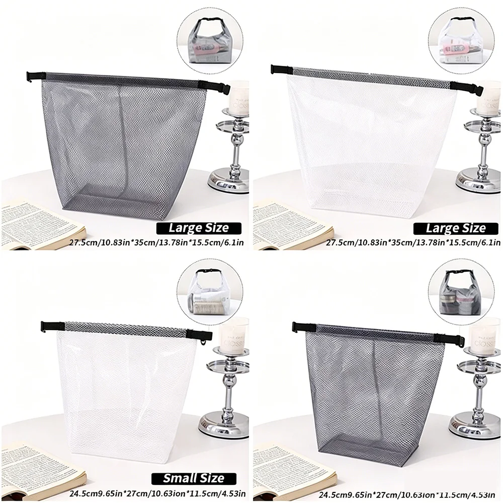 Foldable Waterproof Drawstring Storage Bag Large Capacity Sports Gym Swim Travel Toiletry Organizer Pouch