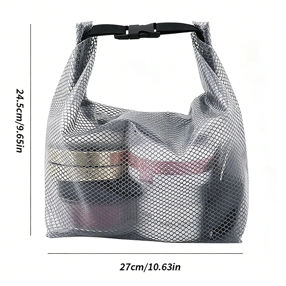 Foldable Waterproof Drawstring Storage Bag Large Capacity Sports Gym Swim Travel Toiletry Organizer Pouch