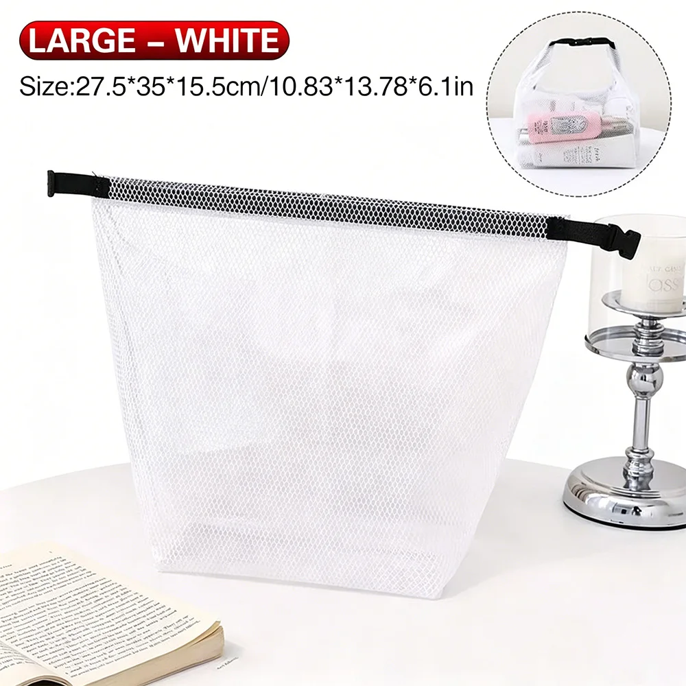 Foldable Waterproof Drawstring Storage Bag Large Capacity Sports Gym Swim Travel Toiletry Organizer Pouch