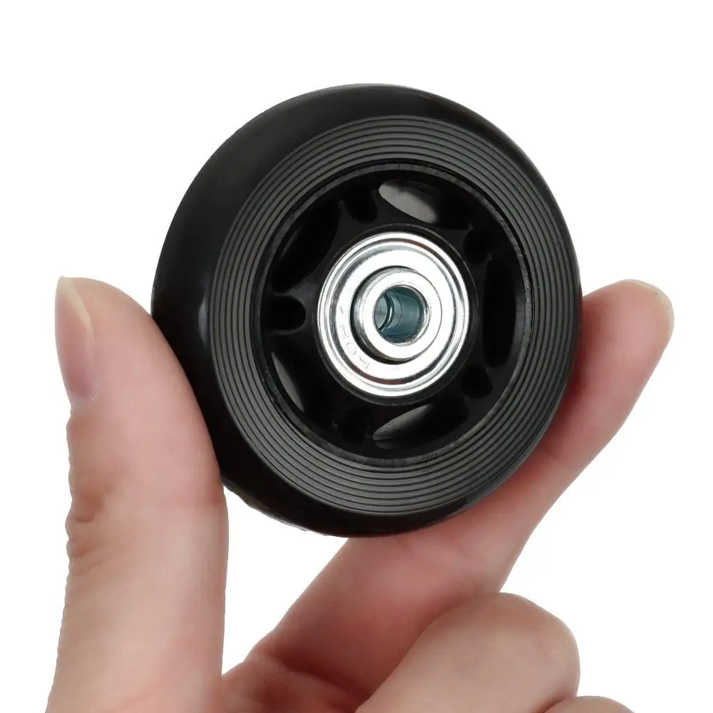 2Pcs Replace Wheels With Screw For Travel Luggage Suitcase Wheels Axles Repair Kit 40/45/50/60mm Silent Caster Wheel Repair