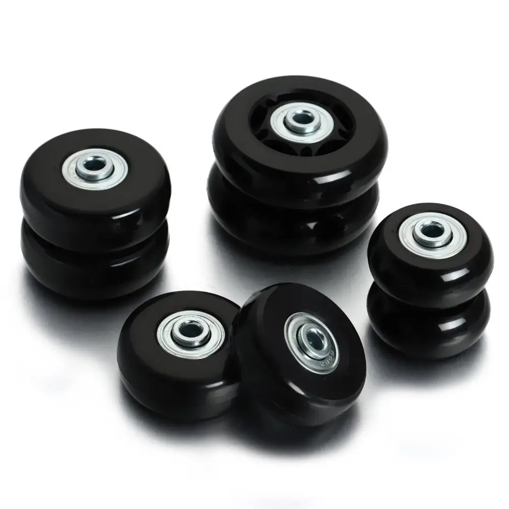 2Pcs Replace Wheels With Screw For Travel Luggage Suitcase Wheels Axles Repair Kit 40/45/50/60mm Silent Caster Wheel Repair