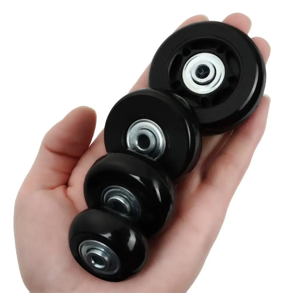 2Pcs Replace Wheels With Screw For Travel Luggage Suitcase Wheels Axles Repair Kit 40/45/50/60mm Silent Caster Wheel Repair