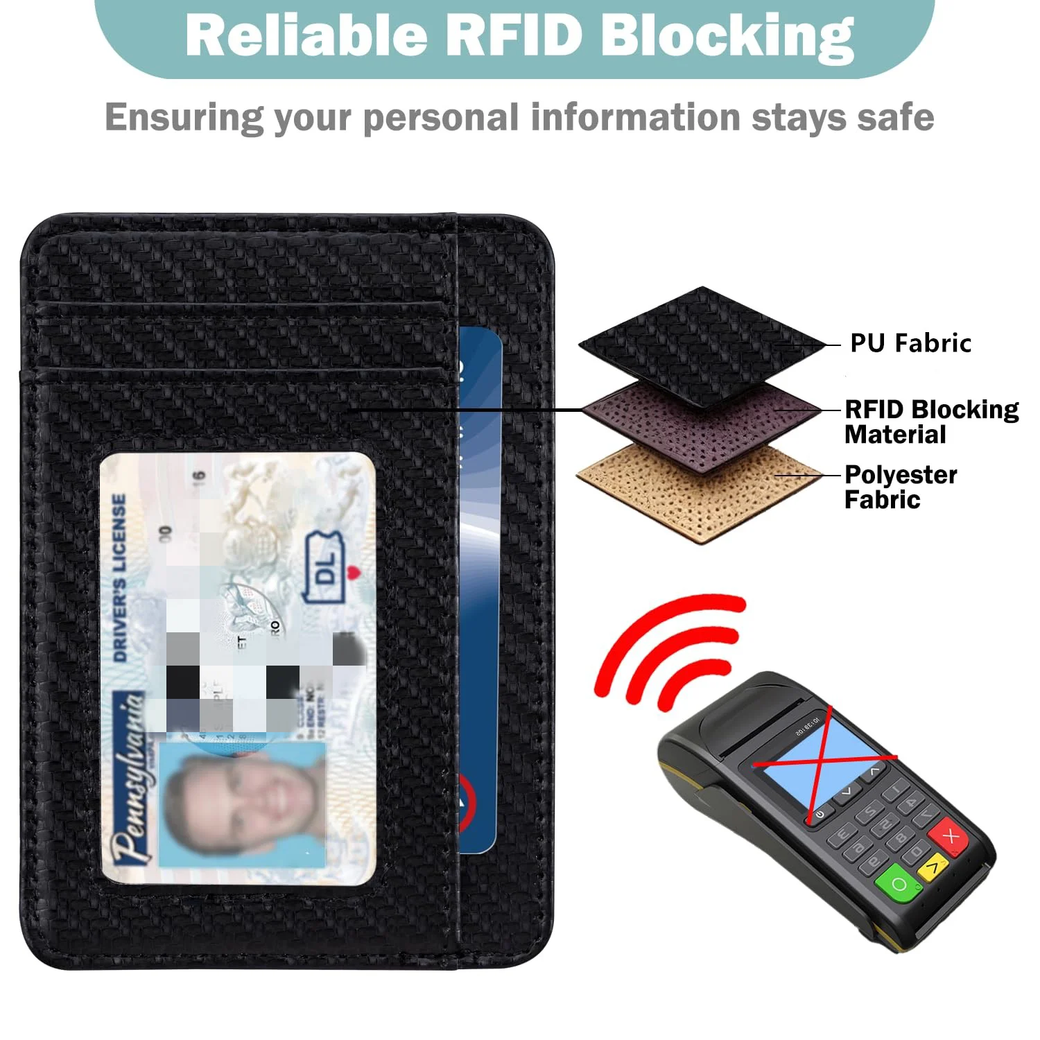 Slim Minimalist Front Pocket RFID Blocking Wallets for Men and Women