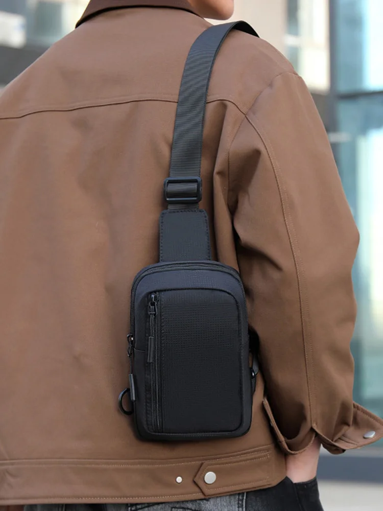 New Sports Chest Bag Men's Small Backpack Suitable For Daily Use Shoulder Bags Mobile Phone Messenger Bag Mobile Phone Waist Bag