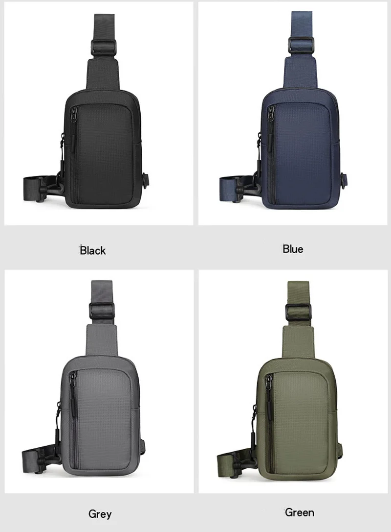 New Sports Chest Bag Men's Small Backpack Suitable For Daily Use Shoulder Bags Mobile Phone Messenger Bag Mobile Phone Waist Bag
